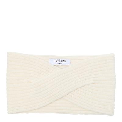 Cream Cashmere Twist Headband
